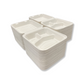 93CL200 - 9x9" 3 Compartment Clamshells